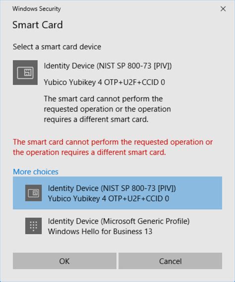 identity device smart card cannot perform the requested operation|Smart Card Reader cannot perform this requested operation.